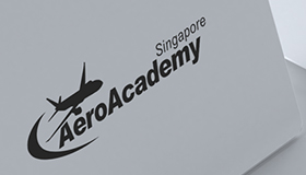 航空宇宙訓練ロゴ　飛行機LOGO