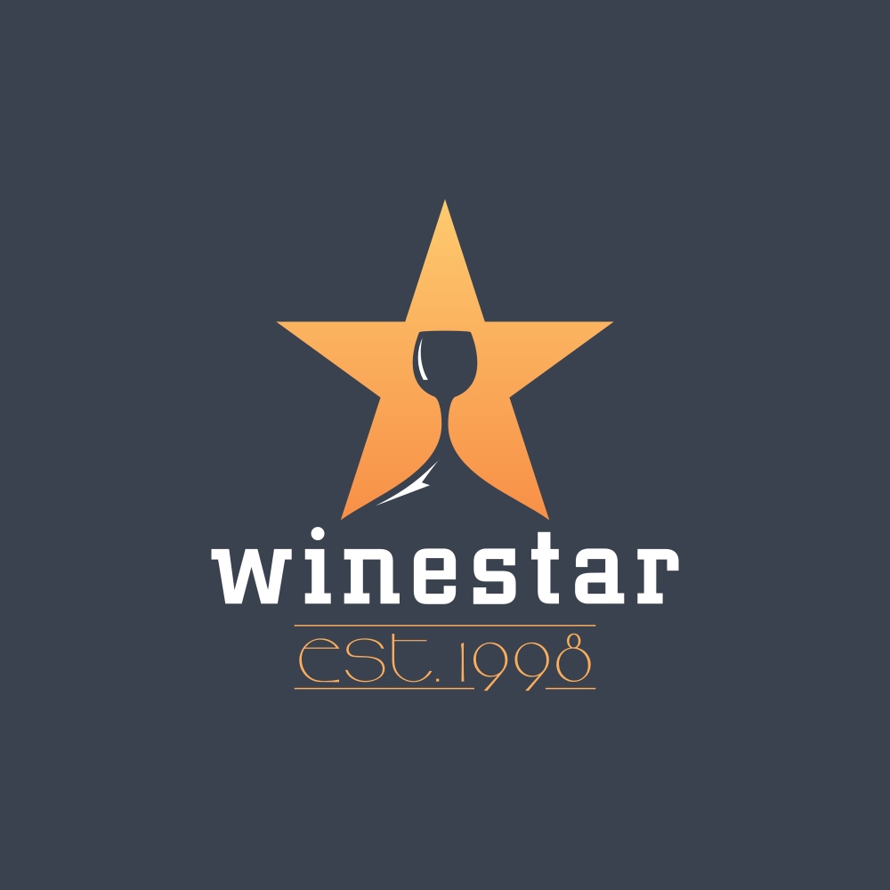ワインのロゴデザイン、ワインセラーのロゴデザイン