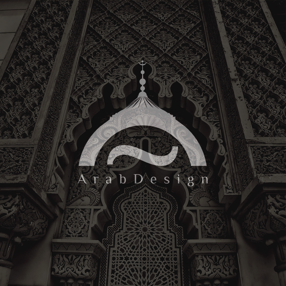 アラビア風建築デザインロゴ、中東ロゴデザイン