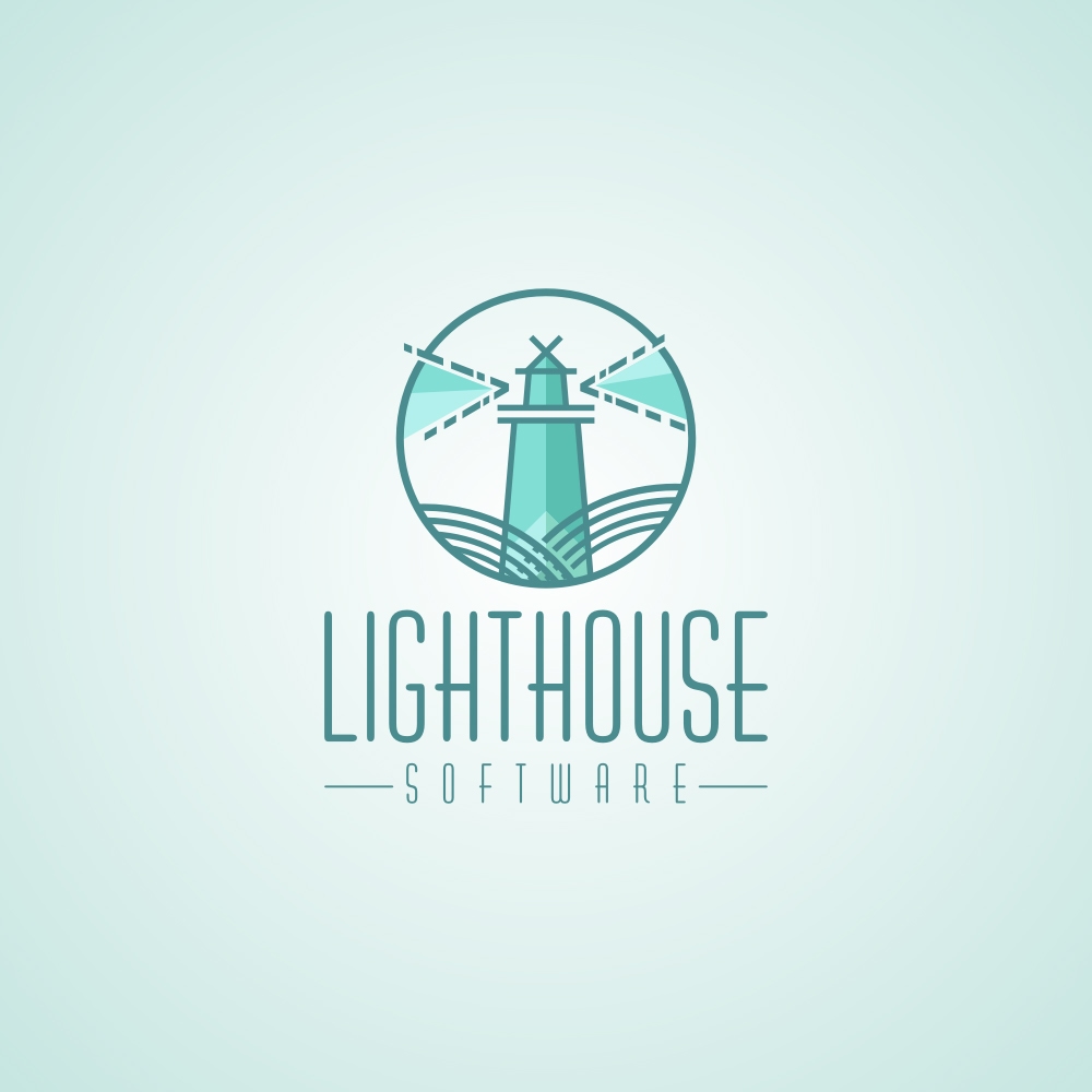 ソフトウェアとAPPの開発、灯台のロゴデザイン