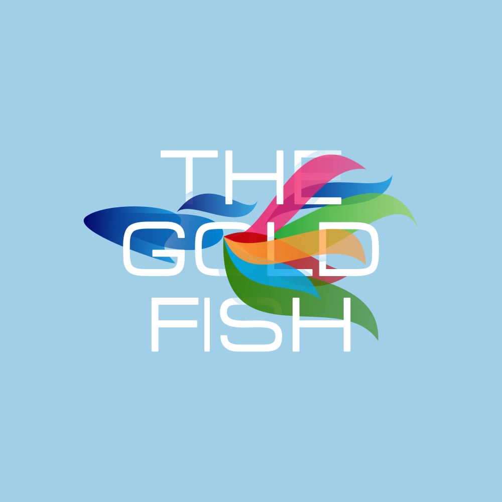 水族館のロゴデザイン、金魚のロゴデザイン